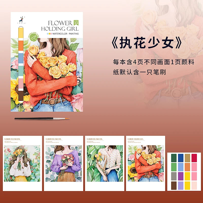 YUELU Watercolor Painting Adult Art Drawing