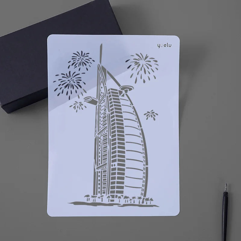 Factory Supply OEM Custom Painting Template Plastic Drawing Stencils For DIY Painting Art Projects