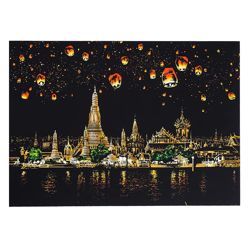 Scratch Painting DIY Art Drawing Paper