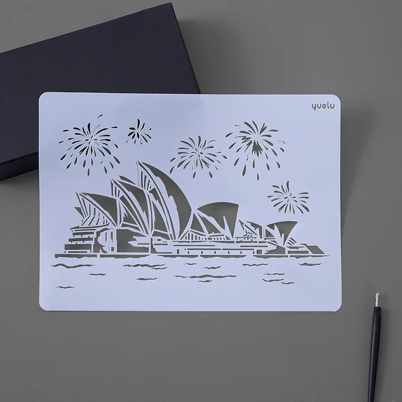 Factory Supply OEM Custom Painting Template Plastic Drawing Stencils For DIY Painting Art Projects