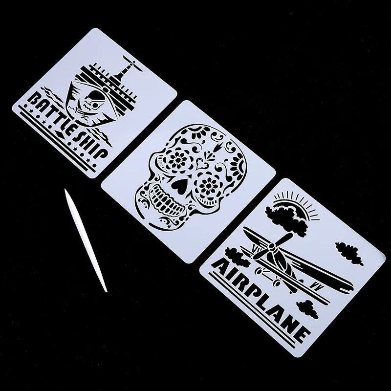 PET drawing stencil for DIY Scrapbooking Decorative Embossing Laser cutting stencils plastic custom stencil