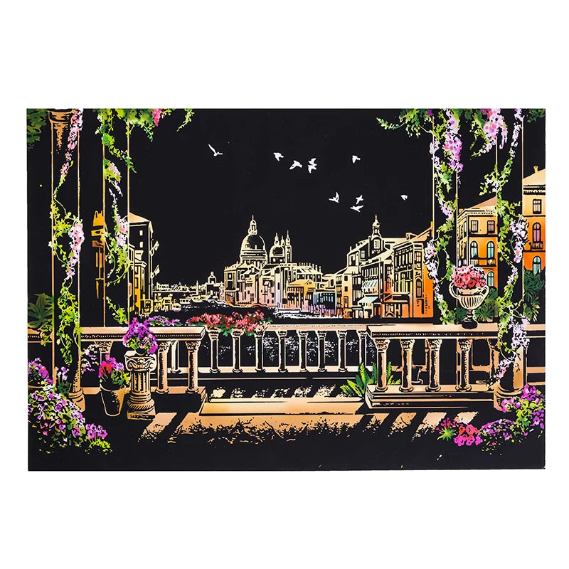 Scratch Painting DIY Art Drawing Paper