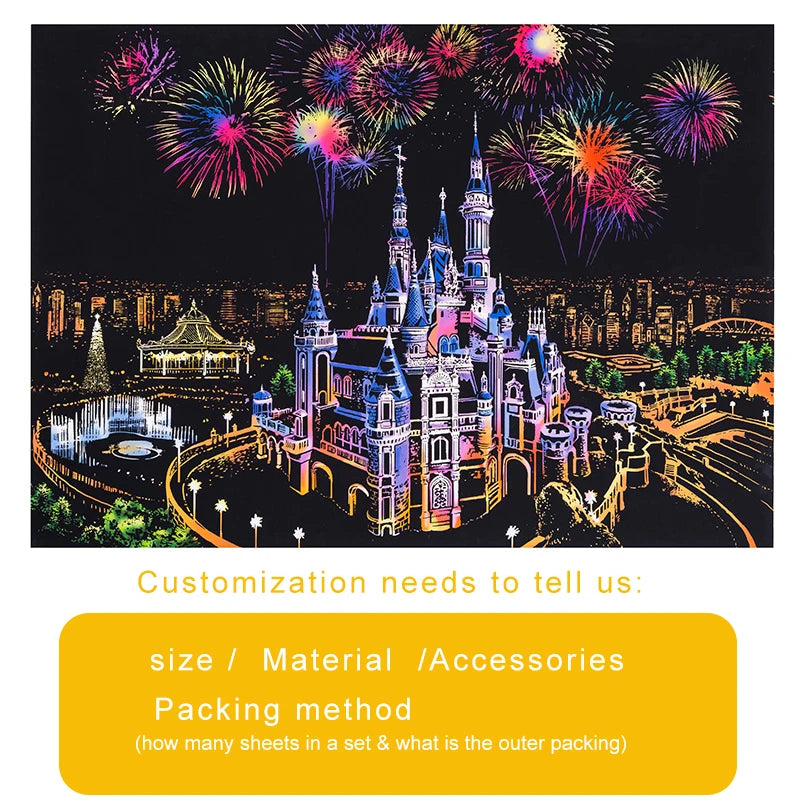 Custom Scratch Painting Scratch Art Scratch Paper