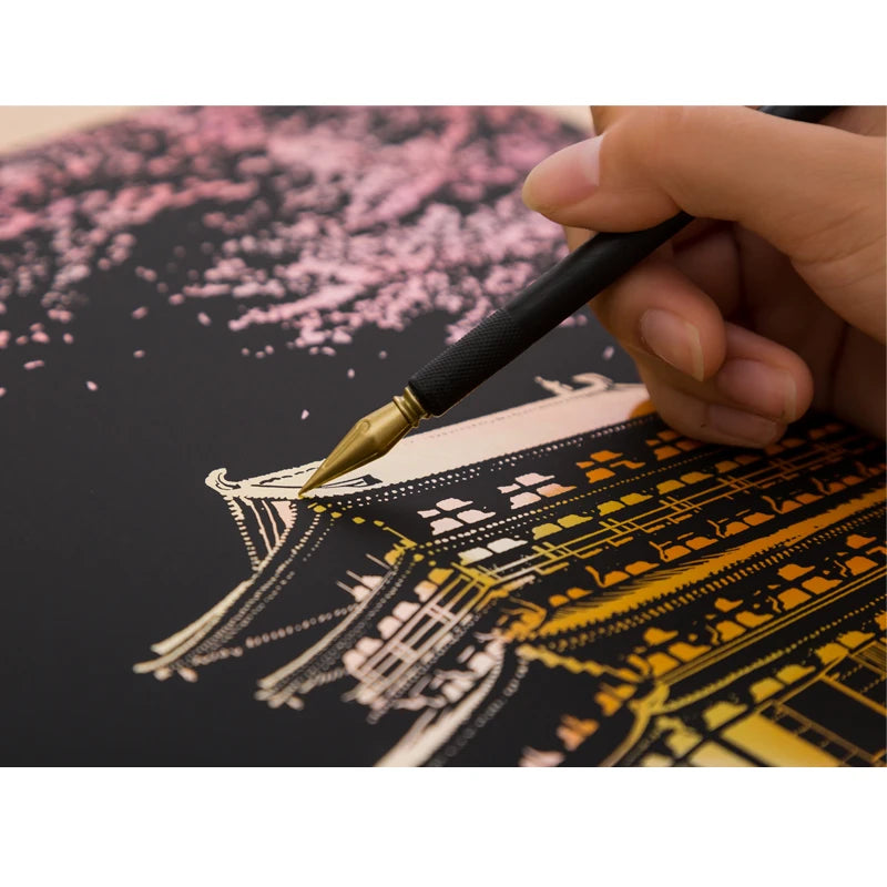 Scratch Painting DIY Art Drawing Paper