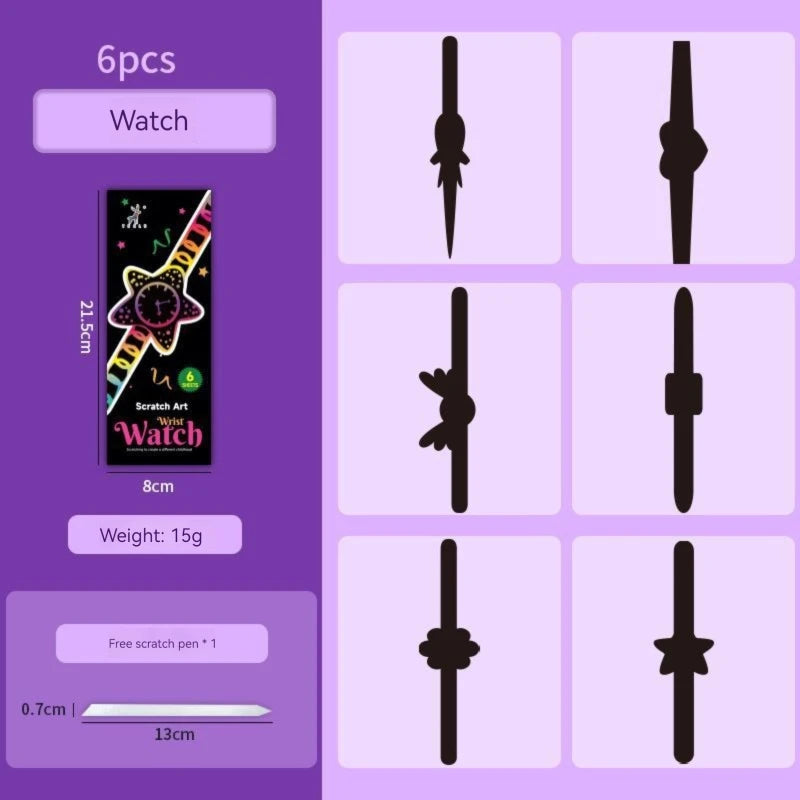 Children's Halloween bright scratch picture creative theme party graffiti diy toys scratch painting set wholesale