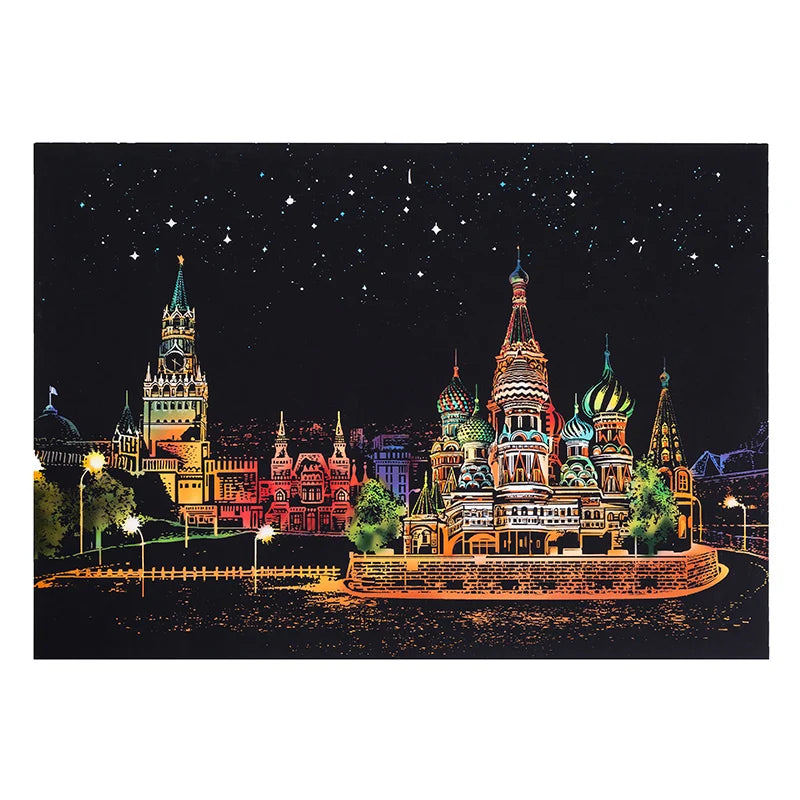 Scratch Painting DIY Art Drawing Paper