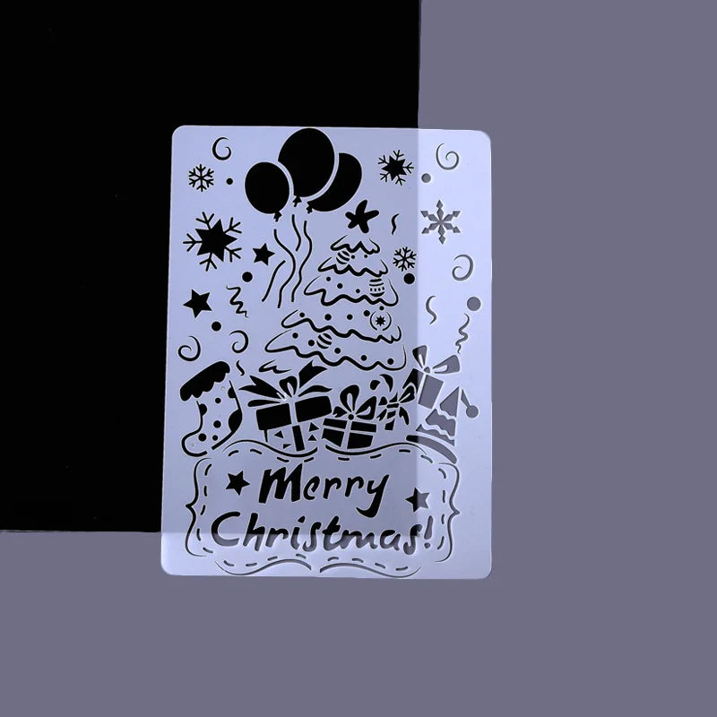 Plastic Drawing Stencil For DIY Scrapbooking Decorative Birthday Embossing Plastic Templates