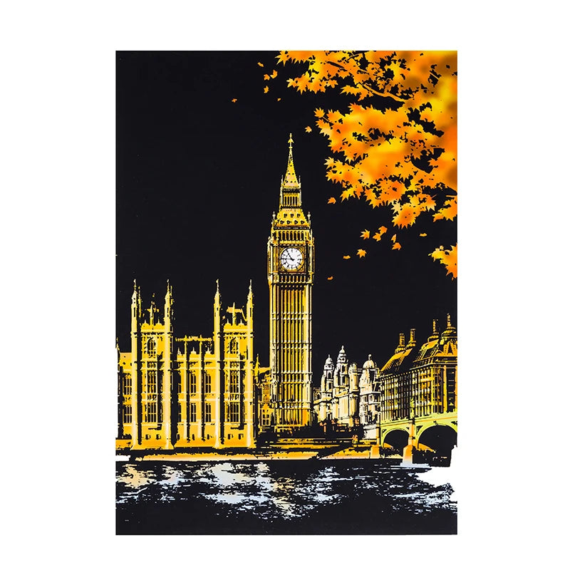 Scratch Painting DIY Art Drawing Paper