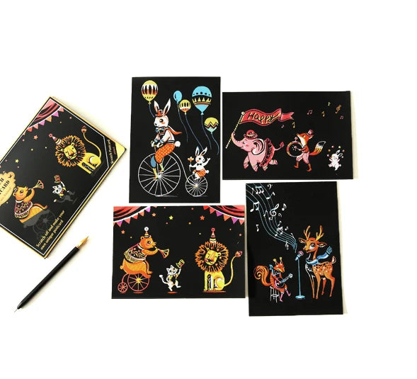 Children DIY Scratch Art Paintings Baby Educational Toys