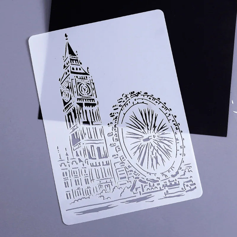 Factory Supply OEM Custom Painting Template Plastic Drawing Stencils For DIY Painting Art Projects