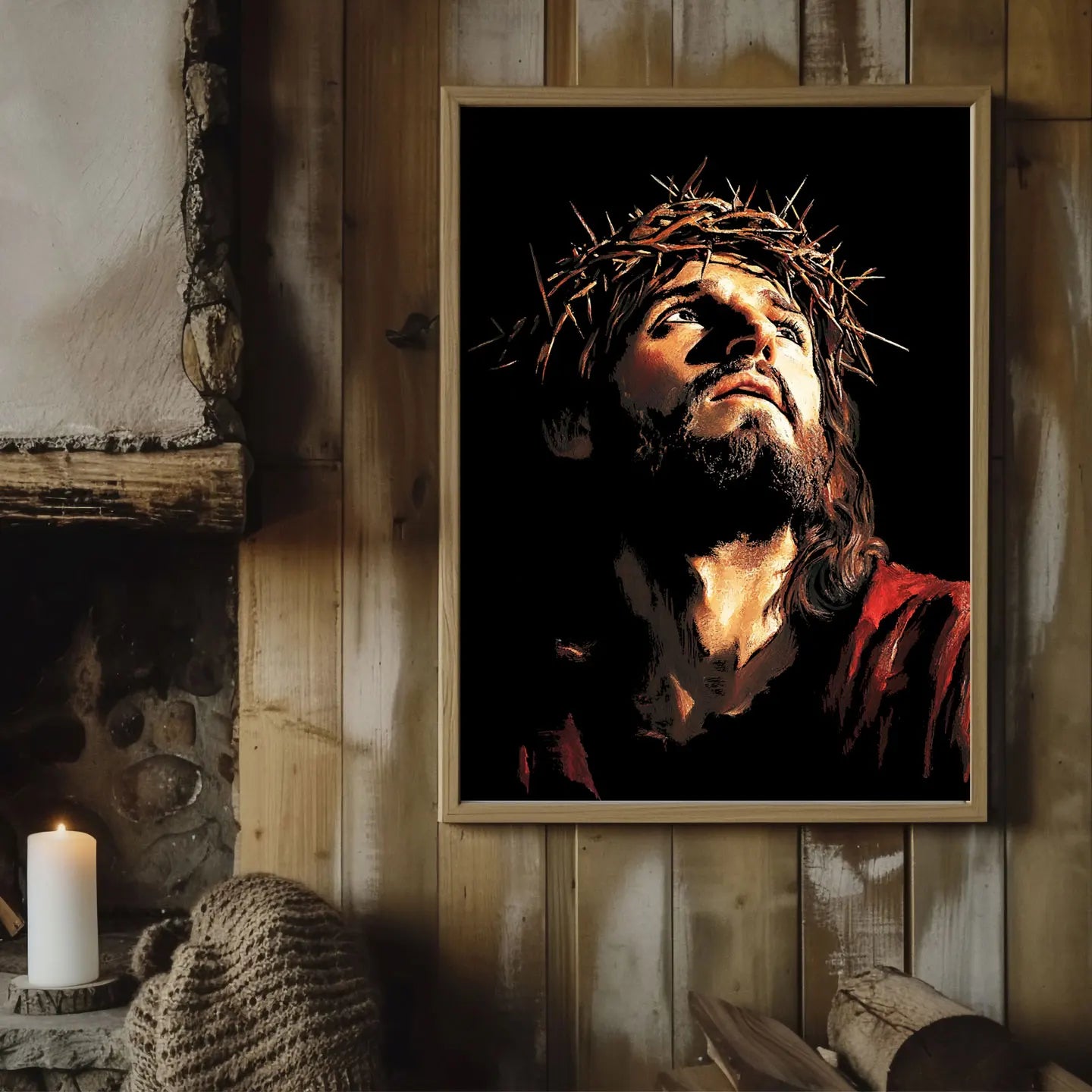 YUELU A3 Size 4pcs Jesus Art Scratch Painting Paper Creative Scratch Art Rainbow Drawing Set for Adult
