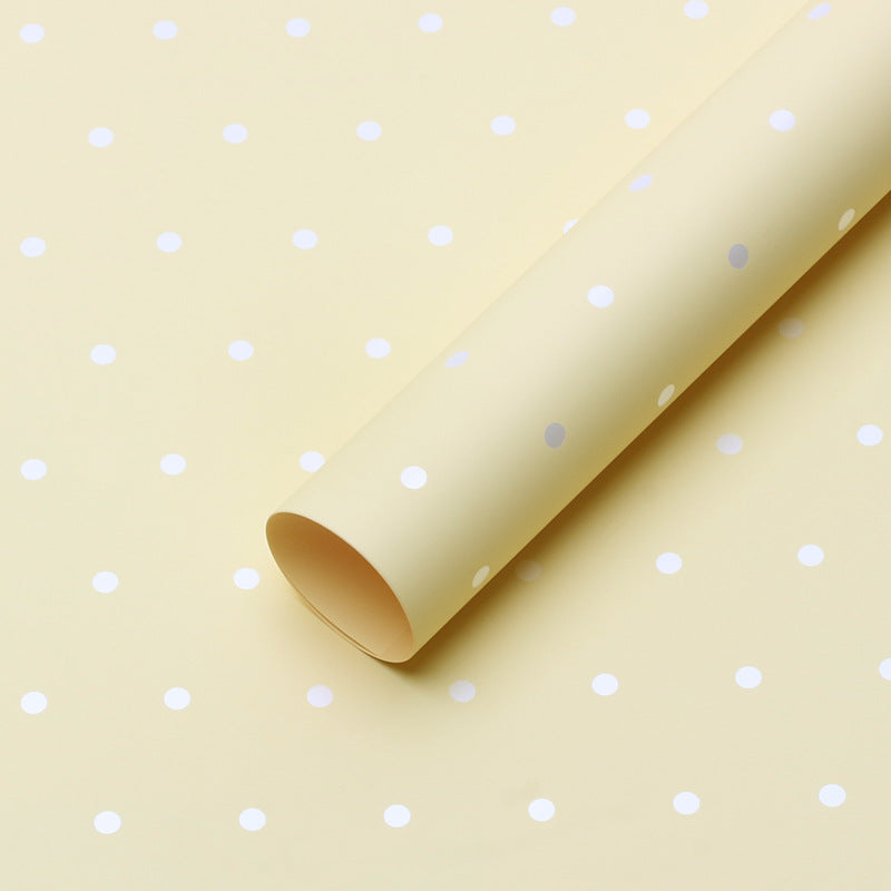 YUELU Small dot paper flower wrapping paper waterproof diy bouquet packaging gift flower shop fresh flower packaging material