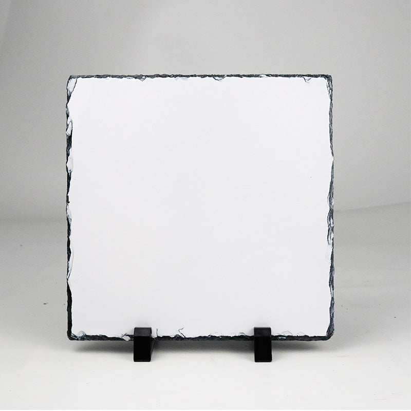 YUELU Heat transfer slate painting blank coated sublimation slate painting frame natural slate heat transfer slate painting