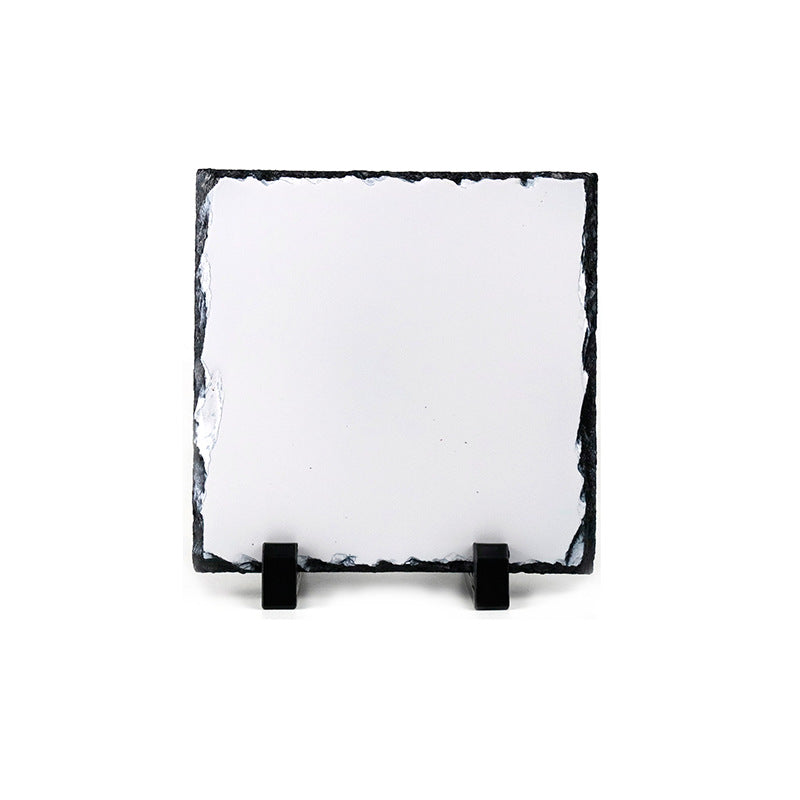 YUELU Heat transfer slate painting blank coated sublimation slate painting frame natural slate heat transfer slate painting
