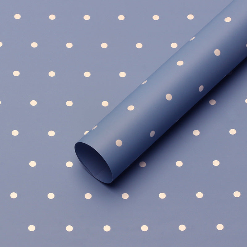 YUELU Small dot paper flower wrapping paper waterproof diy bouquet packaging gift flower shop fresh flower packaging material