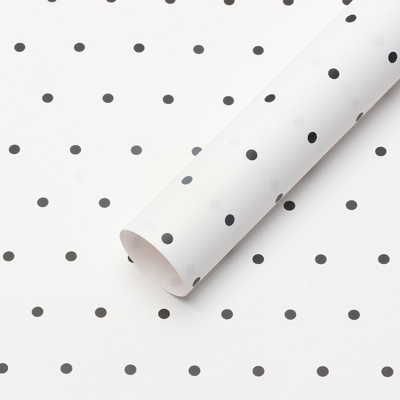 YUELU Small dot paper flower wrapping paper waterproof diy bouquet packaging gift flower shop fresh flower packaging material