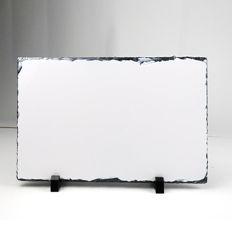 YUELU Heat transfer slate painting blank coated sublimation slate painting frame natural slate heat transfer slate painting