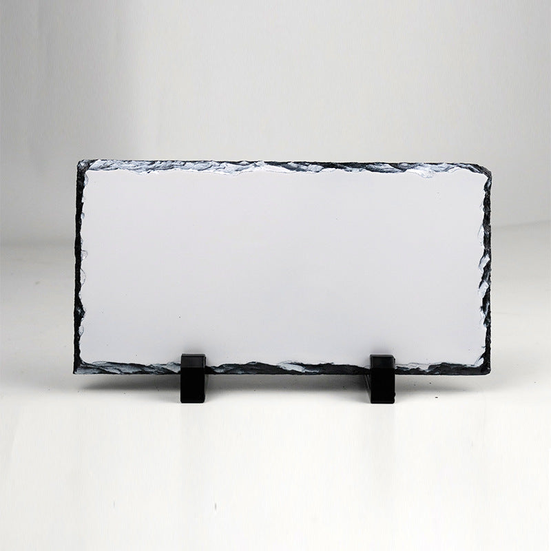 YUELU Heat transfer slate painting blank coated sublimation slate painting frame natural slate heat transfer slate painting