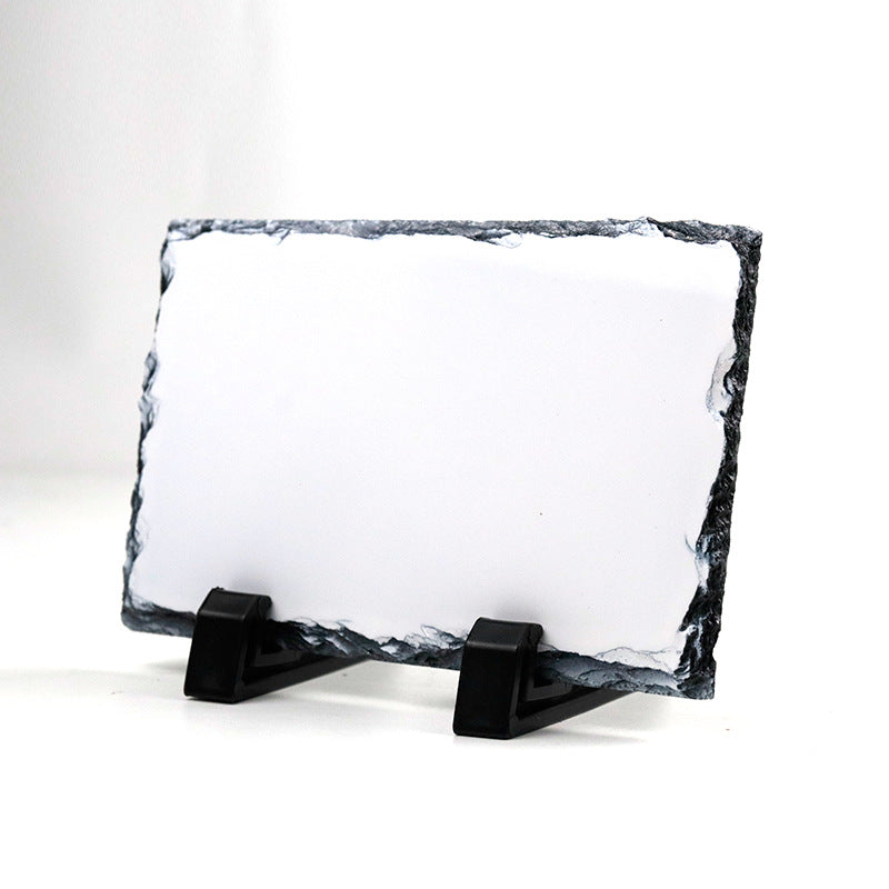 YUELU Heat transfer slate painting blank coated sublimation slate painting frame natural slate heat transfer slate painting