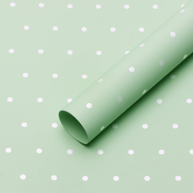 YUELU Small dot paper flower wrapping paper waterproof diy bouquet packaging gift flower shop fresh flower packaging material