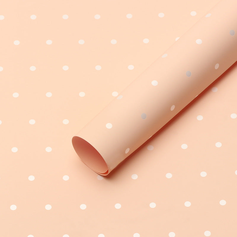 YUELU Small dot paper flower wrapping paper waterproof diy bouquet packaging gift flower shop fresh flower packaging material