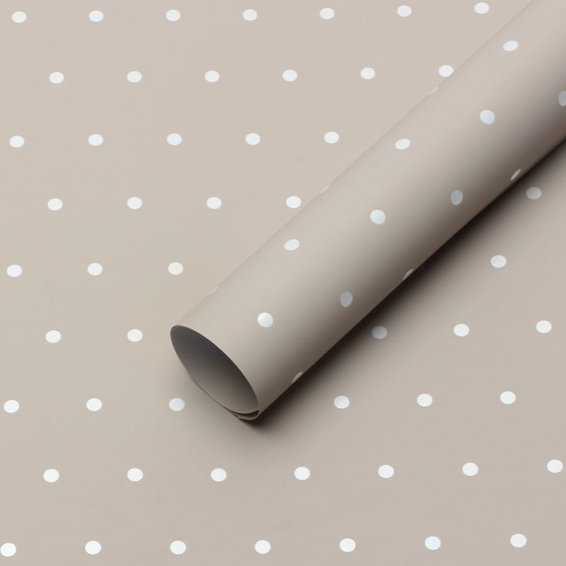 YUELU Small dot paper flower wrapping paper waterproof diy bouquet packaging gift flower shop fresh flower packaging material