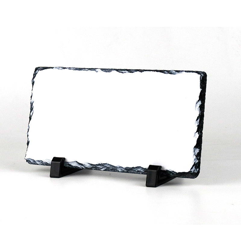 YUELU Heat transfer slate painting blank coated sublimation slate painting frame natural slate heat transfer slate painting
