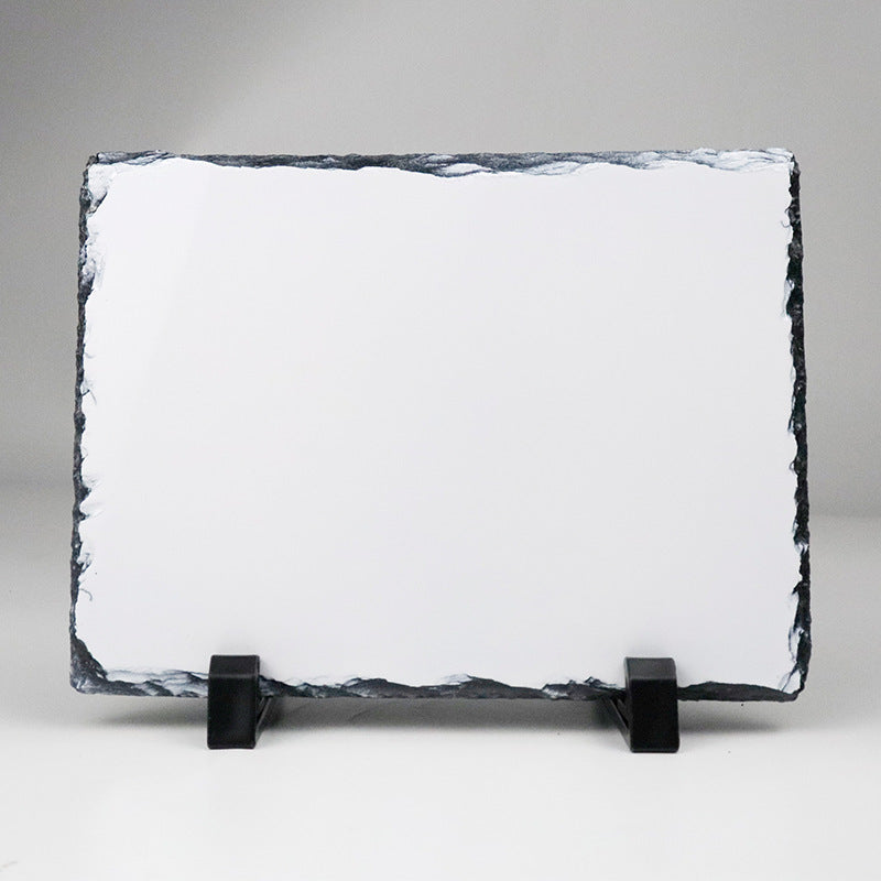YUELU Heat transfer slate painting blank coated sublimation slate painting frame natural slate heat transfer slate painting