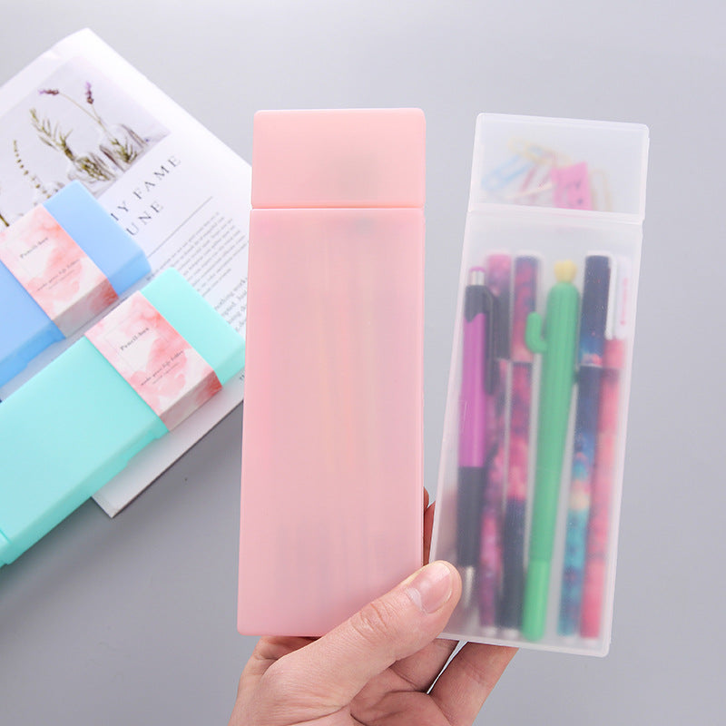 YUELU pp stationery box creative candy color student pencil case boutique creative pencil case Yuelu YUELU