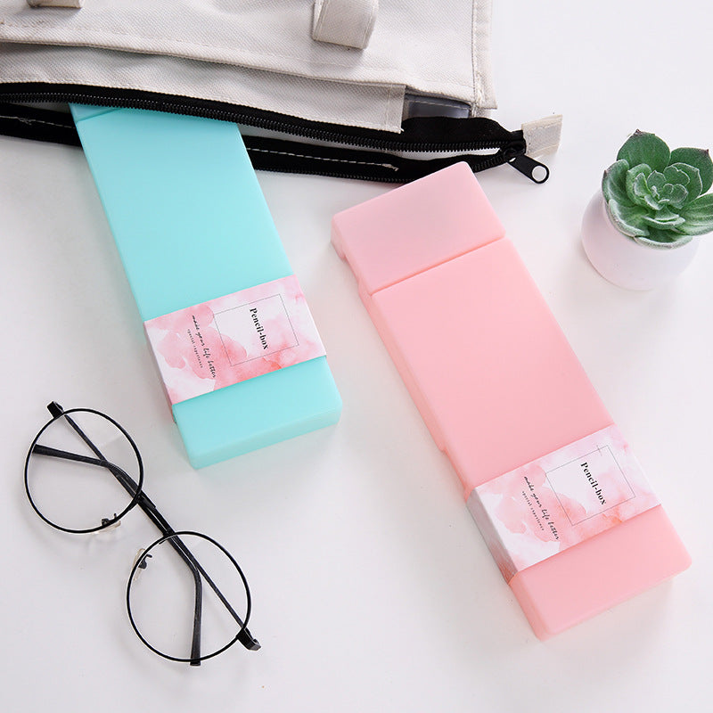 YUELU pp stationery box creative candy color student pencil case boutique creative pencil case Yuelu YUELU