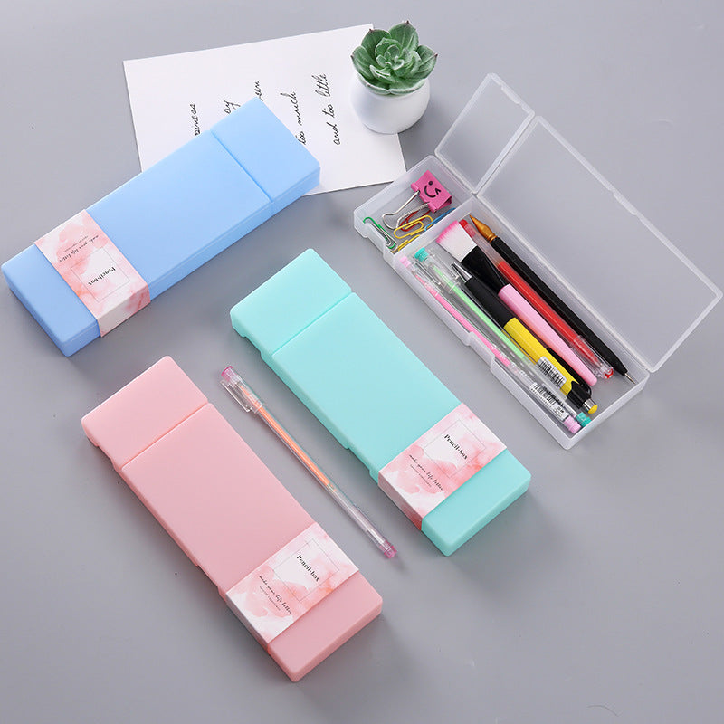 YUELU pp stationery box creative candy color student pencil case boutique creative pencil case Yuelu YUELU