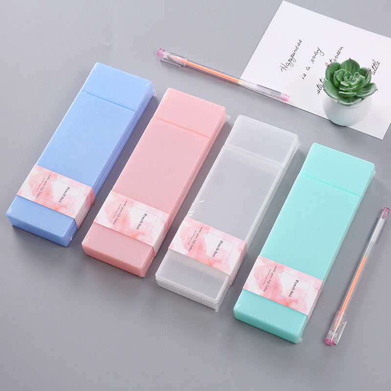 YUELU pp stationery box creative candy color student pencil case boutique creative pencil case Yuelu YUELU