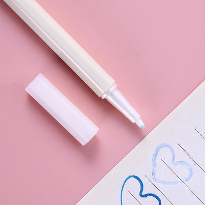 YUELU Metallic marker Water-based marker DIY handbook Color painting Black card pen 12-color graffiti pen