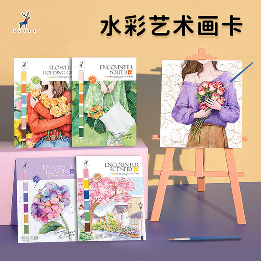 YUELU Watercolor Painting Adult Art Drawing