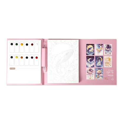 YUELU Trifold Watercolor Set Coloring books for adults