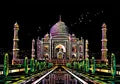 A3 DIY Art Craft City Night Painting
