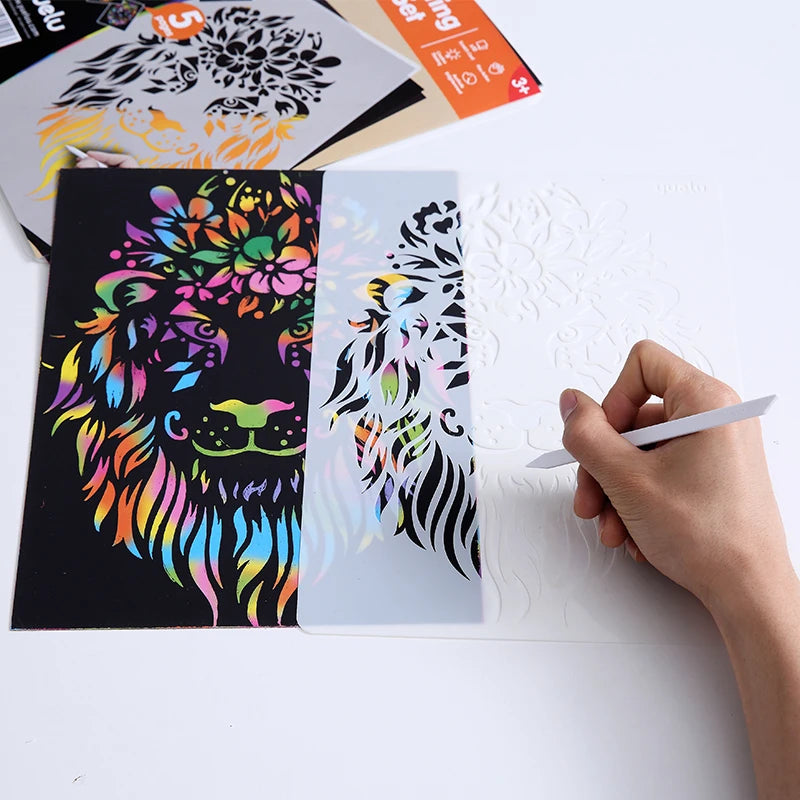 A4 Wholesale Scratch Painting Magic Scratch Art Paper