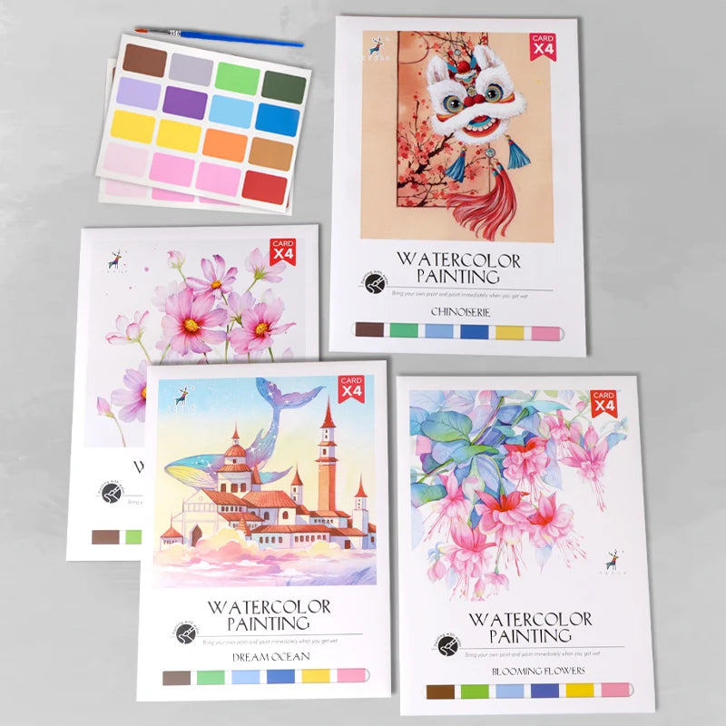 YUELU Watercolor Painting Adult Art Drawing