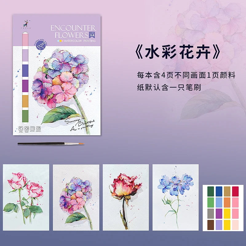 YUELU Watercolor Painting Adult Art Drawing