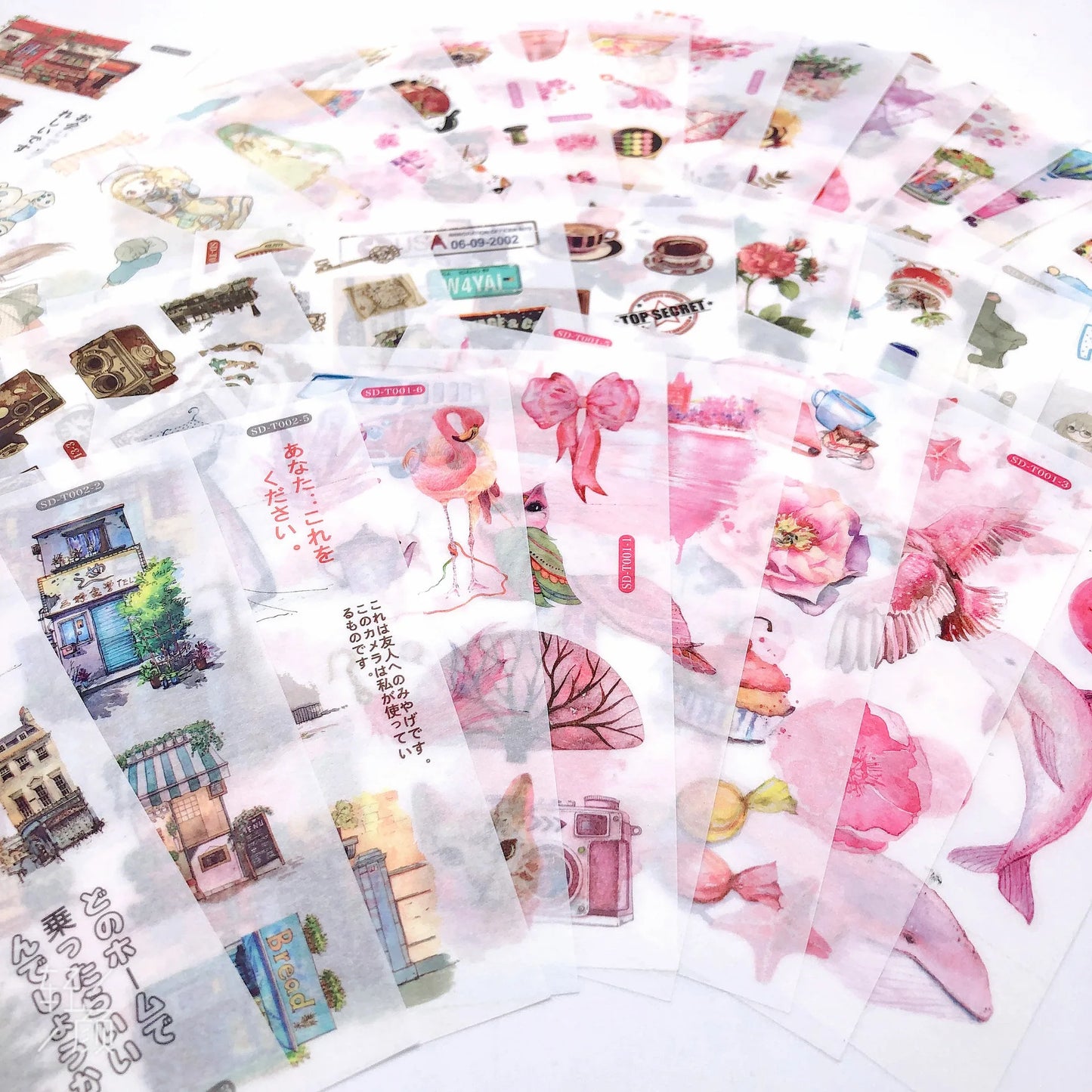 Washi Paper Kawaii Decorative Stickers for Stationery Stick Label DIY Diary Scrapbook Plan