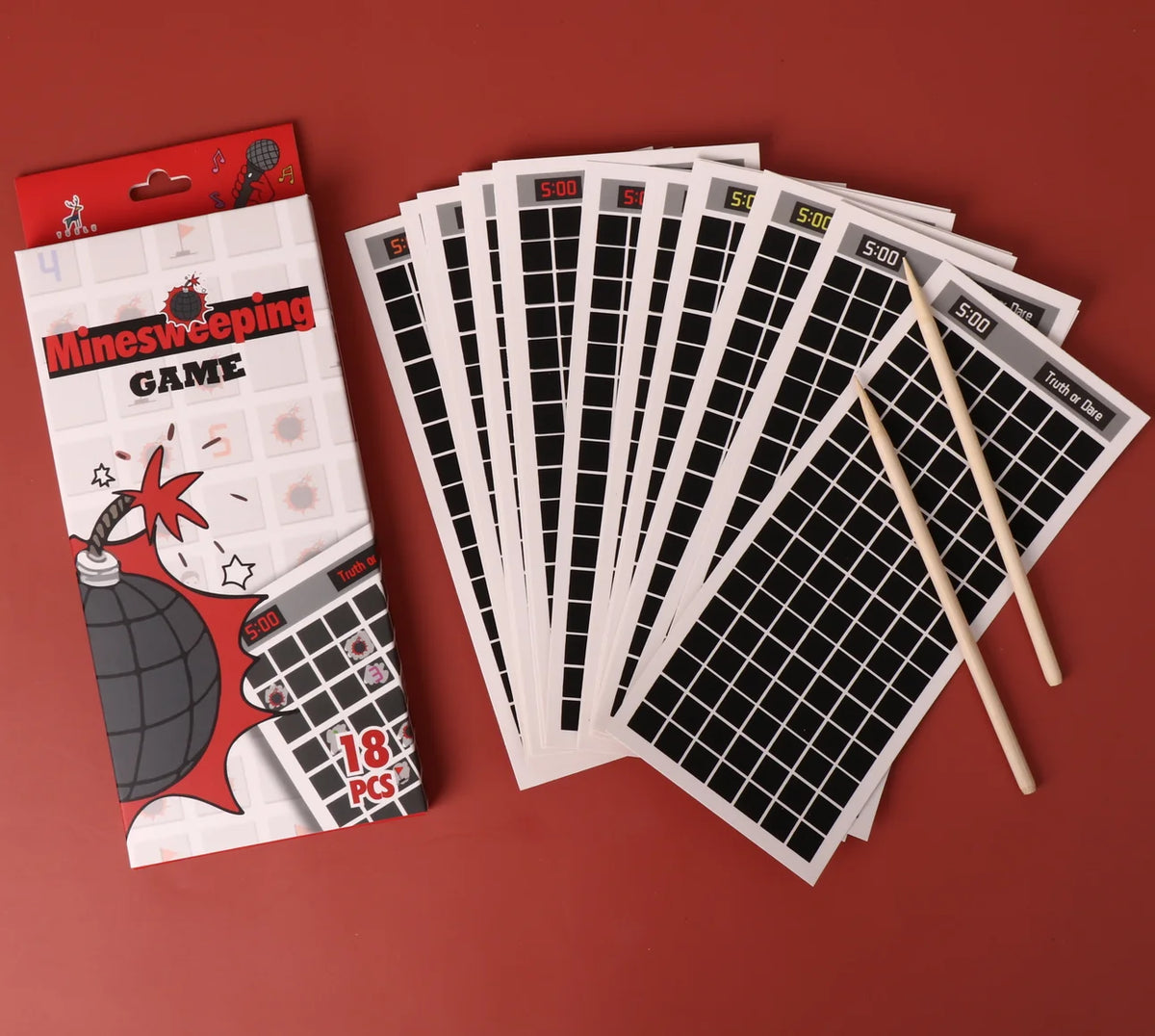 YUELU Creative Minesweeper Scratch Card