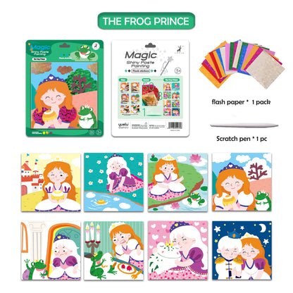 Wholesale DIY Sticker Painting Toy Indoor Playhouse Shiny Paste Painting stickers Kits for Kids