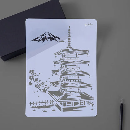 Factory Supply OEM Custom Painting Template Plastic Drawing Stencils For DIY Painting Art Projects