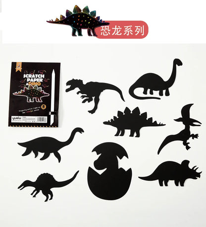 YUELU Children Painting Custom Scratch Art Paper