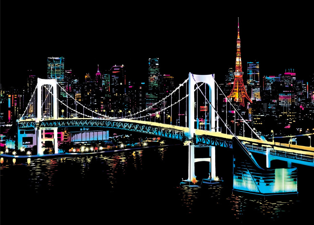 Eco Friendly Wholesale Handmade DIY City Building Scratch Painting Magic Rainbow Scratch Art Paper For Adults 16*11.2 inches