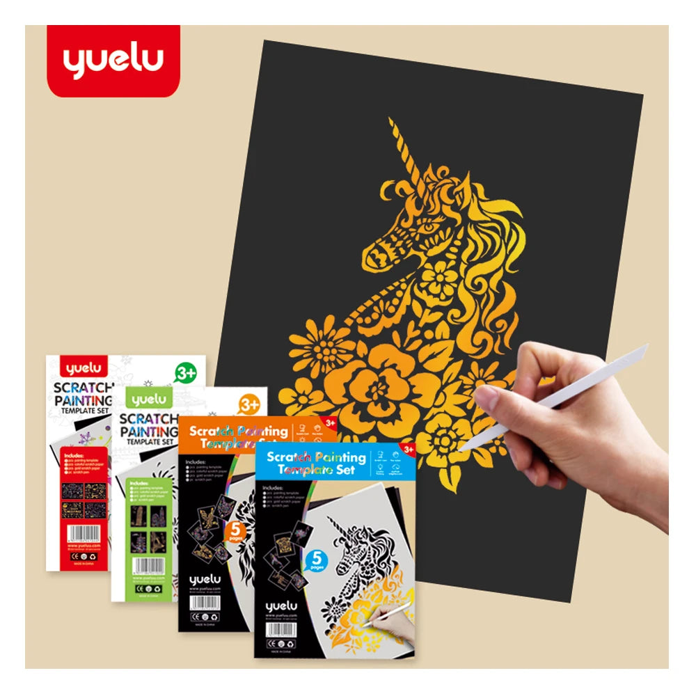 A4 Wholesale Scratch Painting Magic Scratch Art Paper