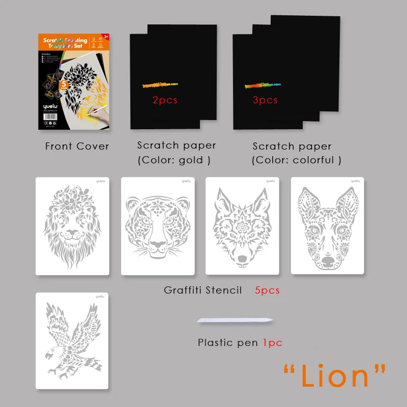 A4 Wholesale Scratch Painting Magic Scratch Art Paper