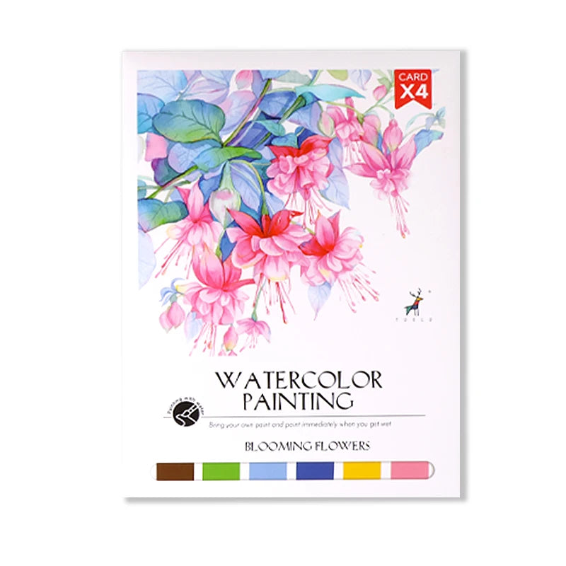 YUELU Portable Watercolor Painting Adult Art Drawing Toys Travel Pocket Watercolor Painting Book With Brush