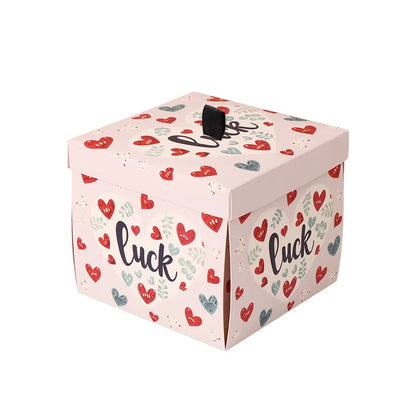 Flying Butterfly Heart Design Gift Box Crossing Line Technique-Surprise Creative Packaging for Birthday Party Graduation