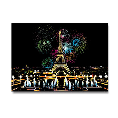 Factory Direct Sale Scratch Off Board Scratch Colorful City Series